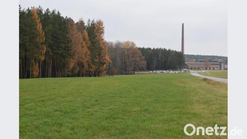 Auf der freien Fläche vor dem Werksgelände der Firma Buchtal will ein Investor eine Photovoltaik-Freiflächenanlage errichten. Die ersten Planungsschritte werden in die Wege geleitet. Bild: bnr