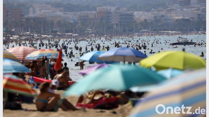 Nicht nur Vorteile: Bayerische Familien müssen nicht unbedingt im August die Bettenburgen Palma de Mallorcas erobern. Bild: Clara Margais/dpa