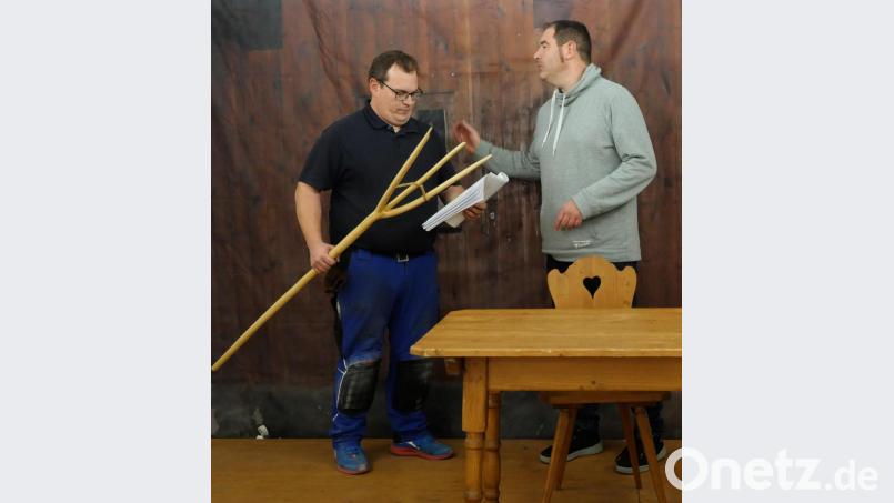 Uwe Friedrich und Claus Saller (von links) im Clinch. Bild: tr