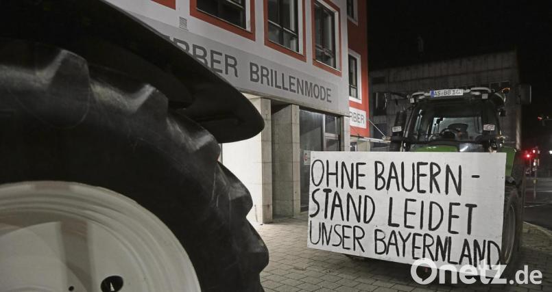 Vor dem Capitol fuhr die Protest-Armada der Landwirte mit den Treckern auf – ein Hauch von Berlin. Bild: Wolfgang Steinbacher