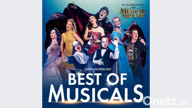 Am Donnerstag, 9. Januar, kommt die Show "Musical Moments" nach Weiden in die Max-Reger-Halle. Bild: Musical Moments