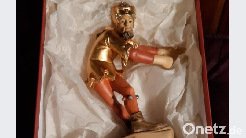 Diese Morisken-Figur, einen "Zattelrock", hat Horst Seehofer für die Tombola gespendet. Bild: Wolfgang Sander
