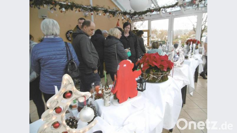 Kreative Weihnachtsdekoration gibt es beim Adventsmarkts im Gmünder Seniorenheim zu bestaunen Bild: myd