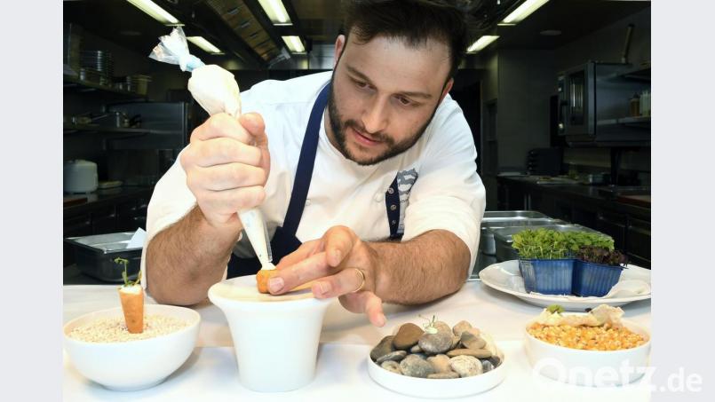 &quot;Großes Talent&quot;: Christian Fleischmann vom &quot;Cheval Blanc&quot; in Illschwang (Kreis Amberg-Sulzbach) gehört jetzt zu den bayerischen Spitzenköchen. Bild: Petra Hartl