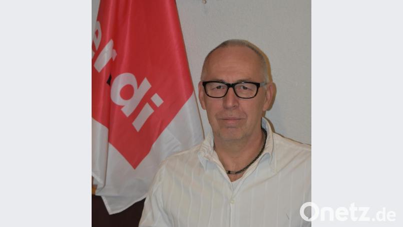 &quot;Wir wollen vergleichbar behandelt werden, wie die Kollegen im Öffentlichen Dienst/Rentner&quot;, fordert Verdi-Vertrauensmann Wolfgang Dagner. Bild: rgr