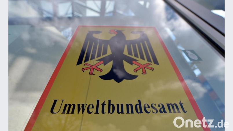Ein Blick auf den Eingang zum Umweltbundesamt. Bild: Hendrik Schmidt/dpa