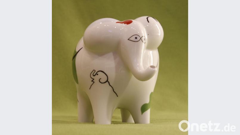Die Elefantenfigur aus Porzellan von der Manufaktur Villeroy &amp; Boch ist kaum unter 100 Euro zu finden. Bild: mfh