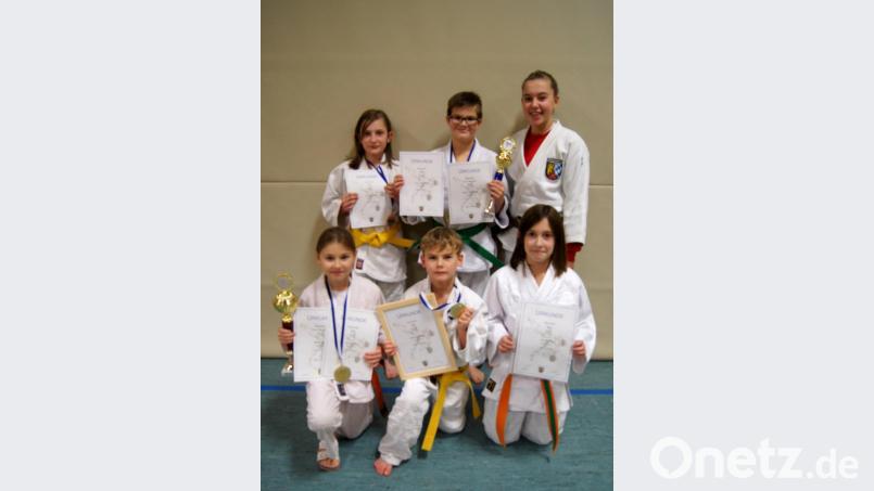 Mit guten Platzierungen im Gepäck kehrten die Judokas des 1. FC Schwarzenfeld vom Ranglistenturnier zurück. Bild: exb