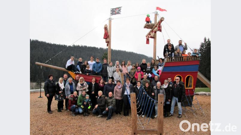 Die Kolpingsfamilie Grafenwöhr beim Familienwochenende im Lamer Winkel. Bild: rgr