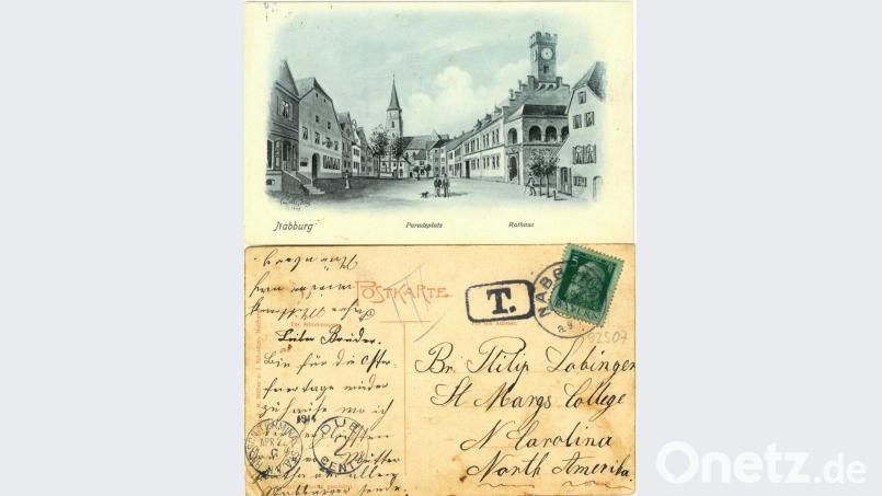 Eugen Felles Paradeplatz-Motiv - verschickt bis nach Amerika Bild: aub