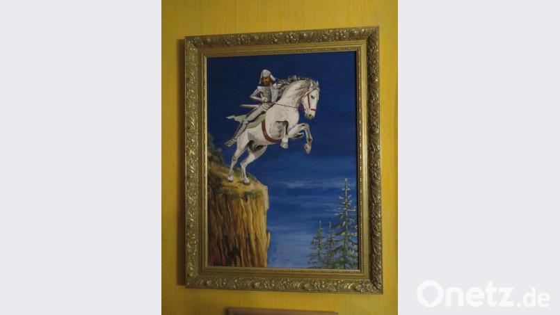 Siegfried Rahner ist auch ein hervorragender Künstler. Dieses Bild zeigte eine Saga aus seiner Heimat. Bild: ubb