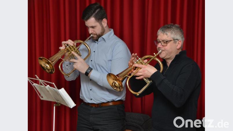 Johannes Brem und Johannes Gruber setzten Glanzlichter mit der Trompete. Bild: dob