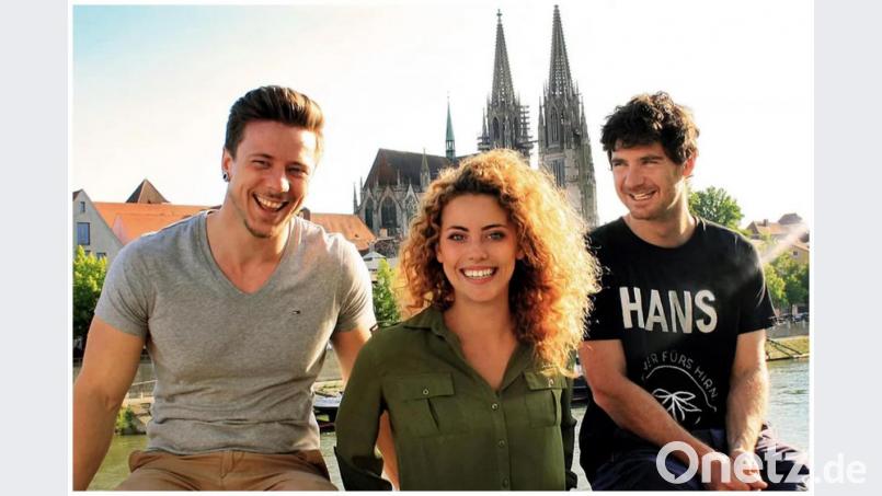 Jakob Graf, Isabella Voit und Matthias Coufal (von links) vom Regensburger Start-up Hans Brainfood. Bild: Hans Brainfood