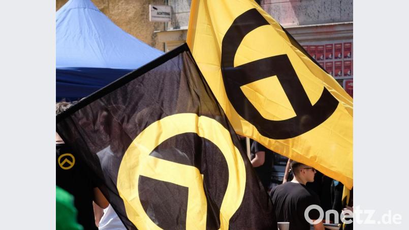 Das Logo der &quot;Identitären Bewegung&quot;. Bild: Sebastian Willnow