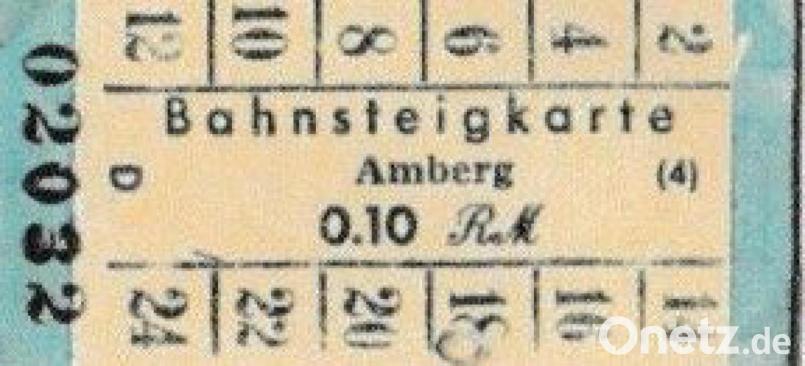 Eine alte Bahnsteigkarte. Bild: Klaus Tschierschke