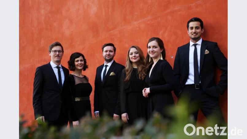 &quot;StimmGold&quot;: Jakob Steiner, Marlene Kraft, Christoph Schäfer, Christina Müller, Helene Grabitzky und Marlo Honselmann (von links) Bild: Vincent Schmucker