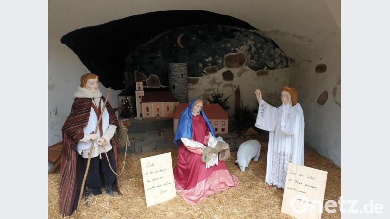 Schön anzusehen: Die Thansteiner Krippe. Bild: rkp