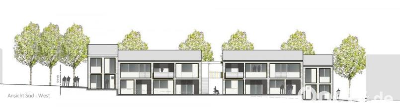 Süd-West-Ansicht des Projekts "Plankenhammer-Floßleite"