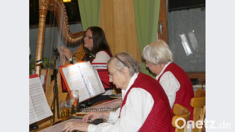 Konzentriert musizieren die Akteure des Zitherclubs. Bild: fsb