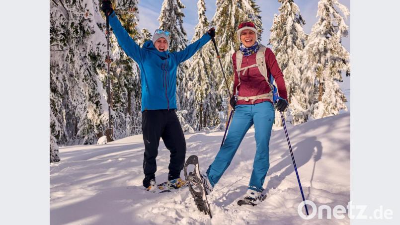 Outdoor-Eldorado Oberpfalz: Sie lässt sich auch mit Schneeschuhen erkunden. Hilfreich dabei kann das &quot;Natur Navi&quot; sein - zumindest für den Oberpfälzer Wald. Bild: Woidlife / Tourismusverband Ostbayern