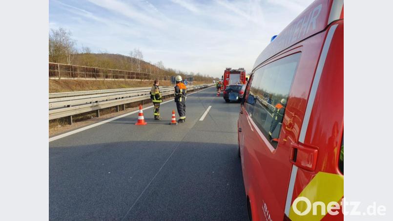 Unfall auf der A3. Bild: Alexander Auer