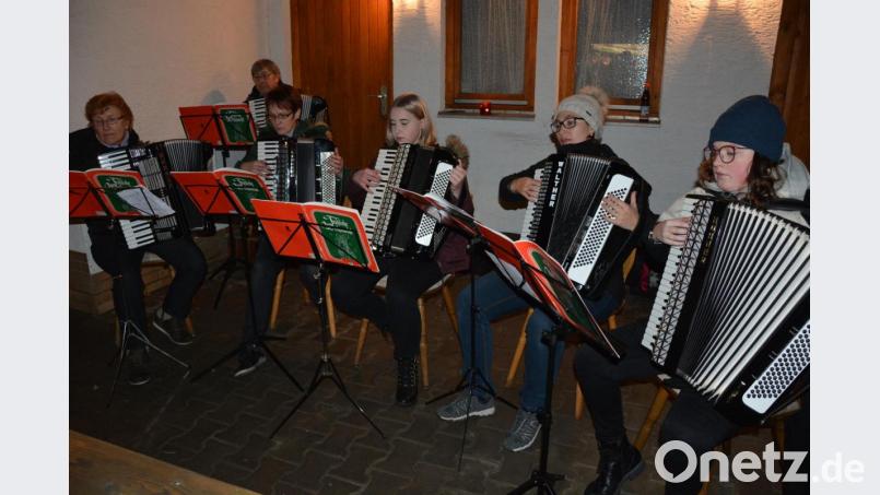 Schon Stammgast in Pfaffenreuth ist das Akkordeonensemble Polata. Bild: jr
