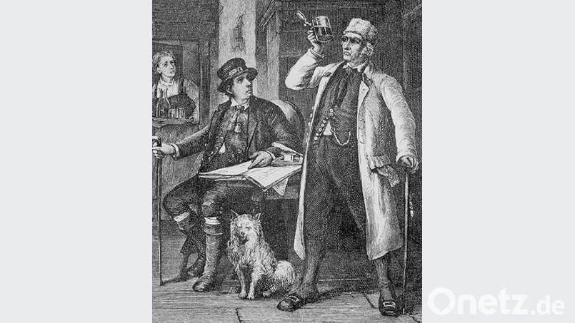 Der Bierkieser, ein städtischer Beamter, hatte die Qualität des zum Ausschank kommenden Bieres zu kontrollieren. Bild: Privatarchiv Dieter Dörner