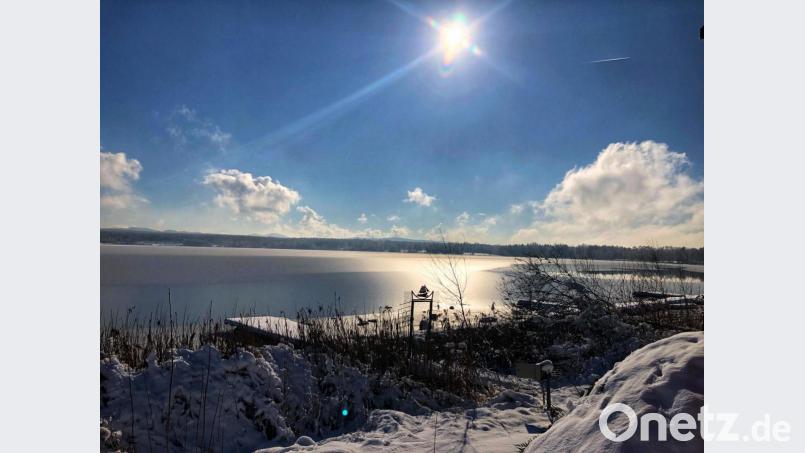 Herrliche Winterstunden lassen sich am Steinberger See verbringen. Bild: exb/Verena Danner