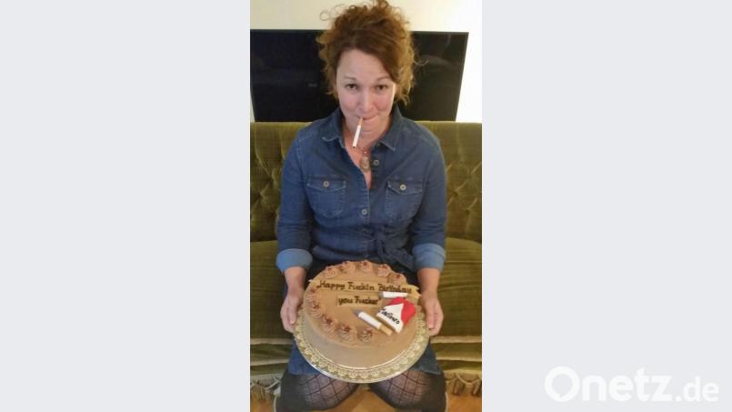 Diesen Kuchen schickten mir meine Freundinnen zu meinem 40. Geburtstag in Erinnerung an den Kuchen, den ich in meiner Jugend bekommen hatte. Bild: exb