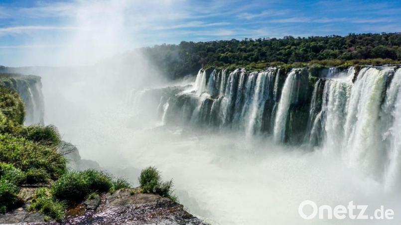 Die Wasserfälle von Iguazú im Norden von Misiones sind eine der meistbesuchten Sehenswürdigkeiten Südamerikas. Weihnachten fällt in den argentinischen Hochsommer, alles blüht und ist grün - die Temperaturen reichen in weniger bewaldeten Regionen der Provinz an die 50-Grad-Marke heran. Bild: Laurens Wittmann