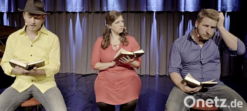 Drei Personen in zehn Rollen - das Musical "Drei Wünsche frei" macht's möglich. Bild: exb