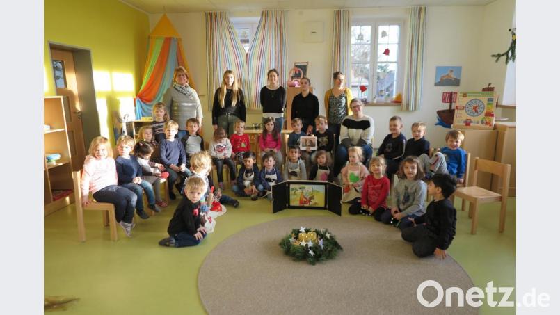 Die Mäuse- und die Tigergruppe bereiten sich auf das bevorstehende Weihnachtsfest vor. Bild: jzk