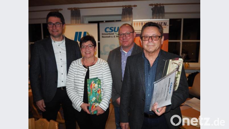 Die CSU ehrte Hans Eger Bild: krb