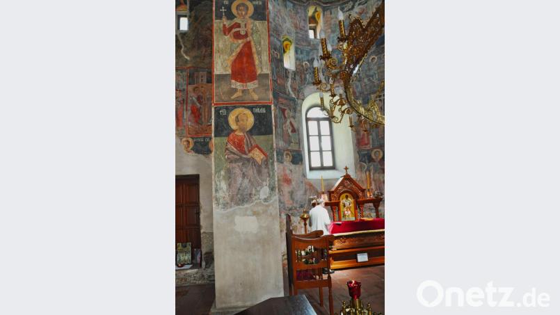 Die alten Fresken erzählen Geschichten von Heiligen und aus der Bibel. Bild: Gabriela Greess