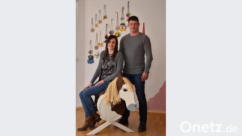 Kaum verheiratet, nun ein Prinzenpaar: Stephanie II. und Christopher II. Bild: fjo