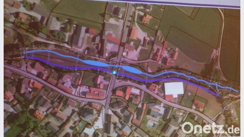 Spektakulär ist der Vorschlag, durch Tremmersdorf zwei Wasserläufe anzulegen, um die Höhenverhältnisse nach dem Rückbau der Wehranlage anzugleichen und ein stabiles Gewässer mit guter Fließgeschwindigkeit zu schaffen. Bild: do