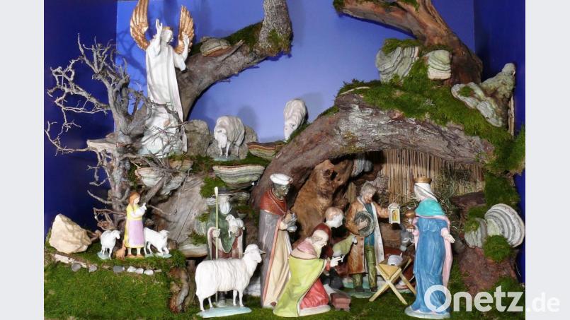 Die Hösl-Krippe in der evangelischen Kirche. Bild: Manfred Kopp/exb