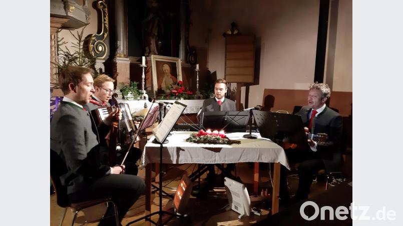Die &quot;Stimmen der Berge&quot; begeisterten die Zuhörer in der Pfarrkirche Corpus Christi in Eschenfelden im Hirschbachtal. Bild: kök