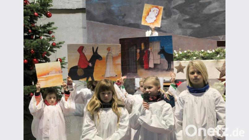 Die kleinen Kommunionkinder-Engelchen. Bild: Schönberger, Ferdinand [fsb]