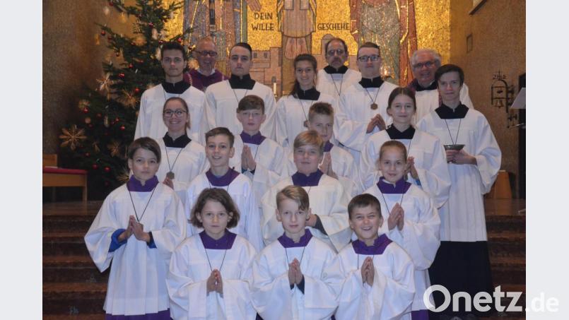 Die Ministranten von Herz Jesu haben drei Neue in ihren Reihen. Bild: Kunz