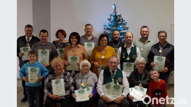 Die Vereinsmeister des Schützenvereins Einigkeit 1862 Erbendorf-Naabberg. Bild: exb