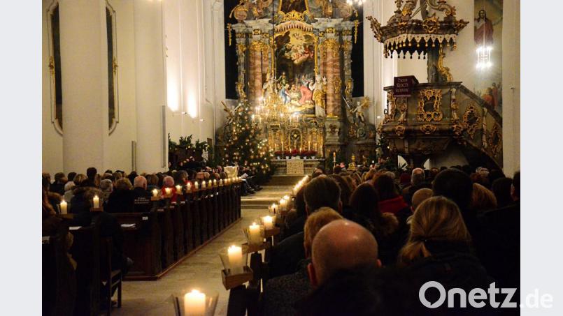 Bei der Christvesper war die Michaelskirche voll besetzt. Bild: Kunz