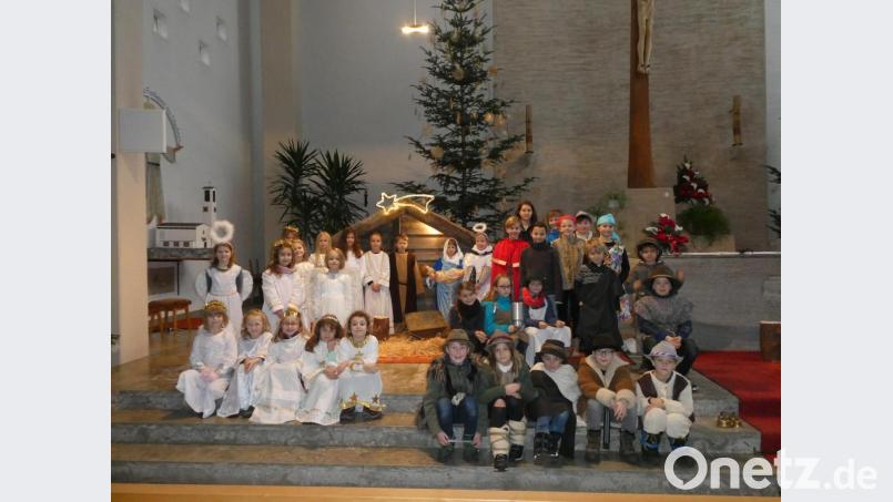 Die Kinder des Krippenspiels. Bild: exb
