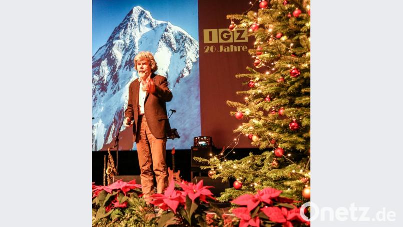 Extrem-Alpinist und Abenteurer Reinhold Messner aus Südtirol zog Parallelen aus seinen Herausforderungen und Höhepunkten im Bergsport zu jenen der 20-jährigen IGZ-Erfolgsgeschichte. Bild: exb