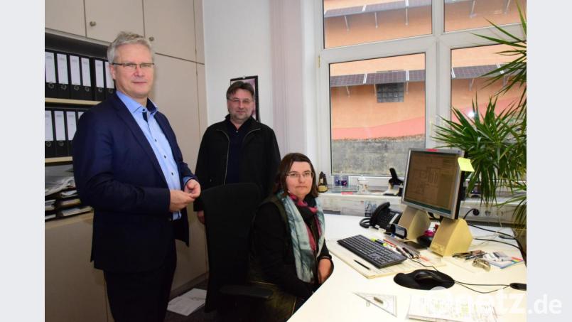 Jelena Schmidt an ihrem Arbeitsplatz. Bild: exb/Karl Drexler