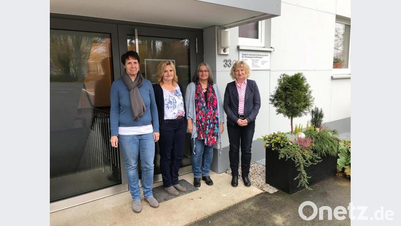 Die Schwangerschaftsberatungsstelle mit (von links) Jutta Sehm, Doris Graf, Gisela Worf und Claudia Massenbichler ist umgezogen. Bild: Landratsamt Tirschenreuth/exb