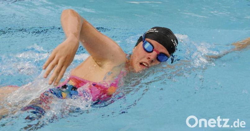 Bayerische Meisterin über 200 Meter Freistil: Kathrin Bachmeier vom Tirschenreuther Schwimm-Club. Bild: gb