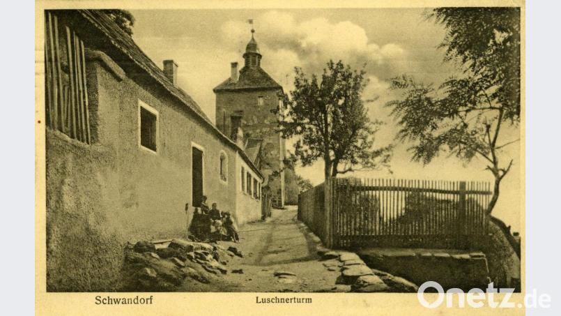 Der Blasturm heißt auf dieser Karte Luschnerturm bezeichnet. Benannt nach dem Türmer Luschner. Bild: exb/Stadtarchiv