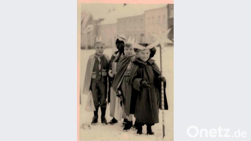 Kleine &quot;Könige&quot; in Eschenbach Anfang der 1950er Jahre. Bild: exb