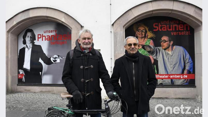 Die Phantasie beflügeln und uns ins Staunen versetzen, das will die IG Menschengerechte Stadt nach Aussage ihrer beiden Vorsitzenden Achim Hüttner (links) und Hans Märten (rechts). Der Erfolg der Gruppierung spricht bisher für diese These. Bild: Petra Hartl
